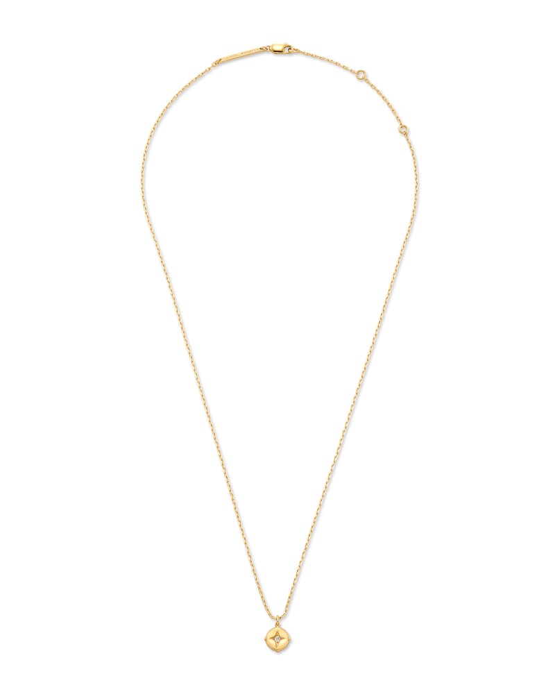 Adanna 18k Yellow Gold Vermeil Pendant Necklace in White Diamond image number 0